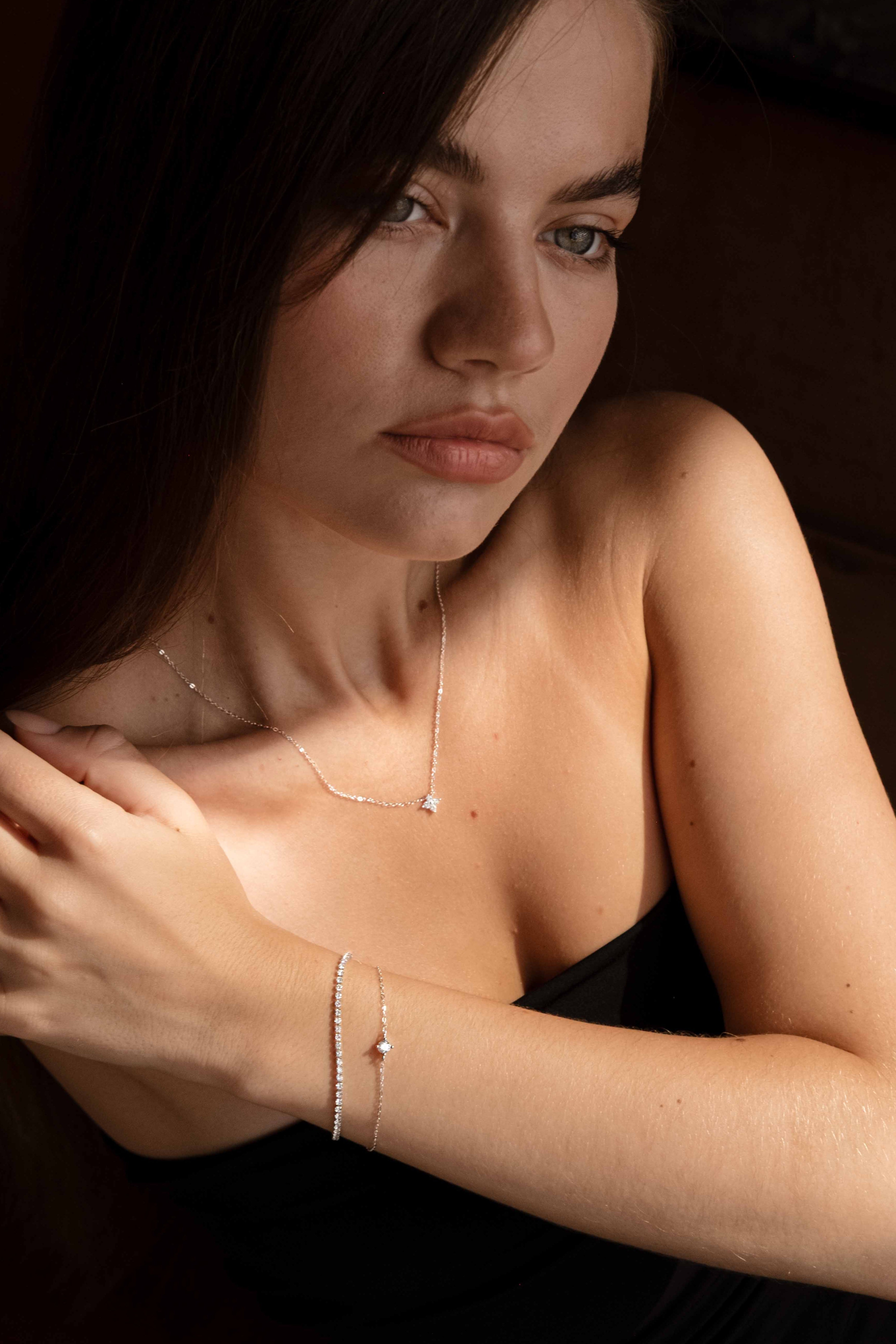 HARMONIE Necklace Single - Silver